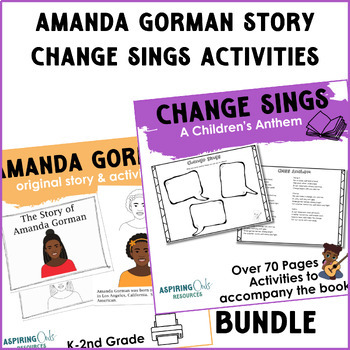 Preview of Black Women's History Month Amanda Gorman Activist Biography Change Sings Book