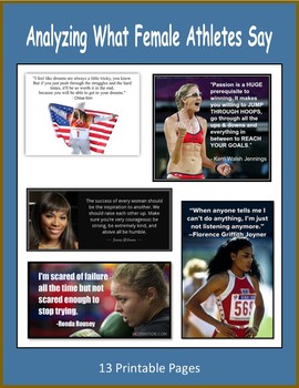 Preview of Women's History Month - Analyzing What Female Athletes Say