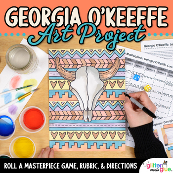 Preview of Women's History Month Art Project: Georgia O'Keeffe Lesson & Artist Study