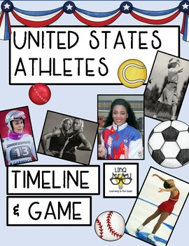 Preview of Women's History Month Athletes and Sports: Timeline Game and Display