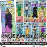 Women's History Month, Authors and Poets Body Biography Bundle