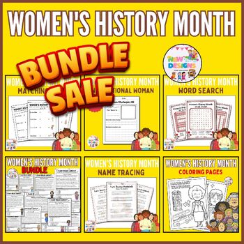 Preview of Women's History Month BIG BUNDLE Activities / Printable Worksheets