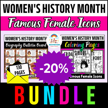 Preview of Women's History Month BUNDLE - PACK for Famous Female Icons