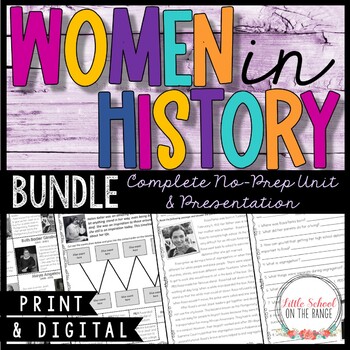 Preview of Women's History Month BUNDLE | Print and Digital