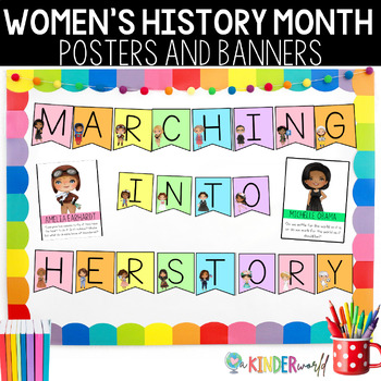 Preview of Women's History Month Banners & Posters | Inspirational Women Class Decor