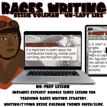 Preview of Women's History Month, Bessie Coleman: Building a Constructed Writing Response