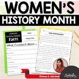 Women's History Month Biographies Reading Passages and Act