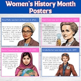 Women's History Month Biography Posters|Famous People Biog
