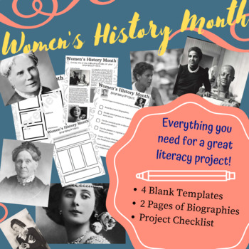 Preview of Women's History Month Biography Project