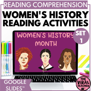 Preview of Women's History Month Activity Reading Passages & Comprehension Questions set 1