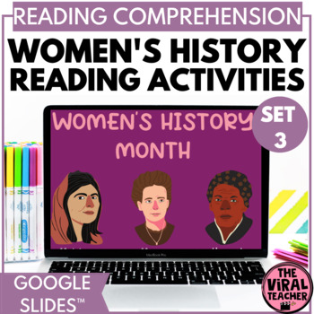 Preview of Women's History Month Activity Reading Passages & Comprehension Questions set 3