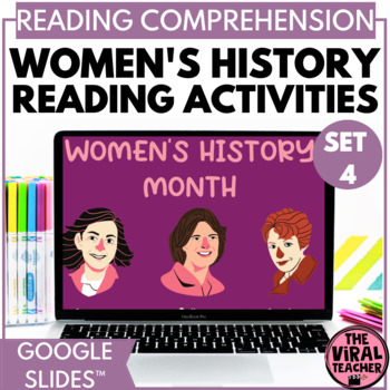 Preview of Women's History Month Activity Reading Passages & Comprehension Questions set 4