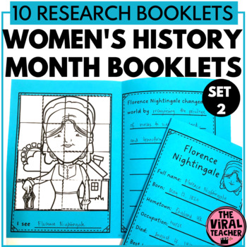 Preview of Women's History Month Activity Research Project and Biography Booklet set 2