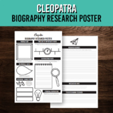 Women's History Month Biography Research Poster for Cleopa