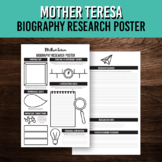 Women's History Month Biography Research Poster for Mother