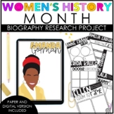 Women's History Month Biography Research Project | Print &