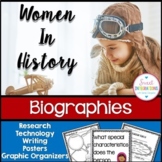 Women's History Month - Biography Study - Research, Writin