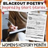 Women's History Month Blackout Poetry Inspired By Short Stories - Poem Templates