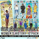 Women's History Month, Body Biography Small Bundle, 10 Pack