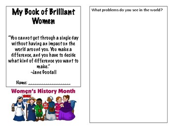 Preview of Women's History Month Booklet