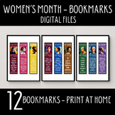 Women's History Month Bookmarks, Famous Female Leaders Bookmarks