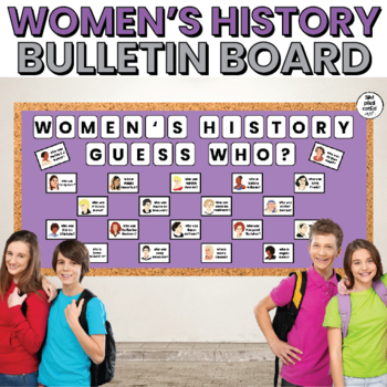 Preview of Women's History Month Bulletin Board | Interactive and Easy to Assemble