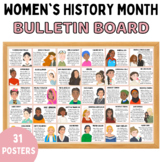 Women's History Month Bulletin Board Posters, Biographies 