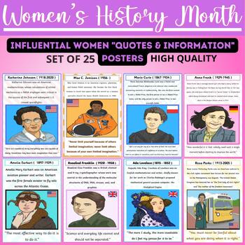 Important Women in History: Women's History Month Infographic