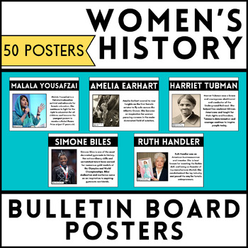 Preview of Women's History Month Bulletin Board Posters