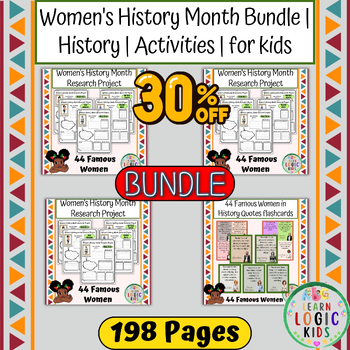 Preview of Women's History Month Bundle | History | Activities for kids