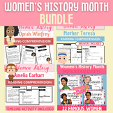 Women's History Month Bundle Reading Comprehension-Bulleti