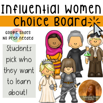 Preview of Women's History Month Choice Board