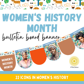 Preview of Women's History Month Bulletin Board Banner, Borders, Classroom decoration