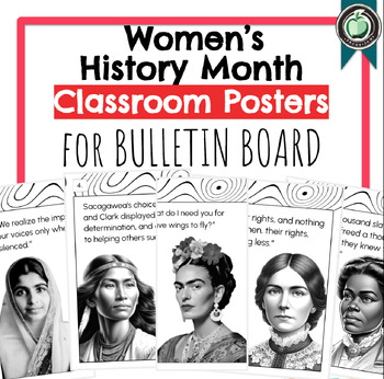 Preview of Women's History Month Classroom Posters | Bulletin Board Display