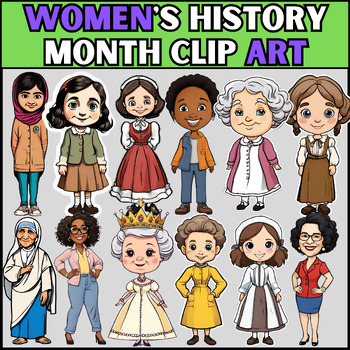 Preview of Women's History Month Clip Art | Influential Women clipart