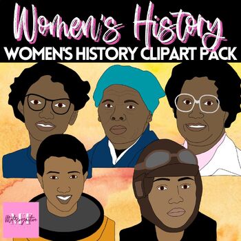 Preview of Women's History Month Clipart - Black Trailblazers png images