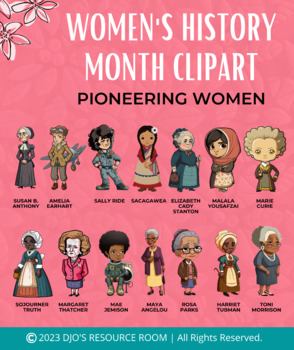 Preview of Women's History Month Clipart | Pioneering Women