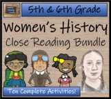 Womens History Month Close Reading Comprehension Bundle | 