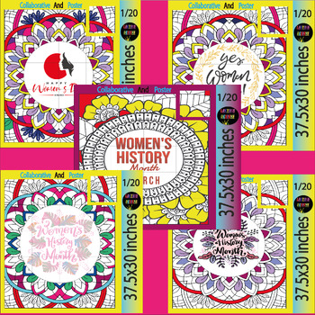 Preview of Women's History Month, Collaborative Poster Project | Door Decoration Bundle