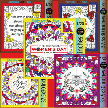 Preview of Women's History Month, Collaborative Poster Project | Door Decoration Bundle