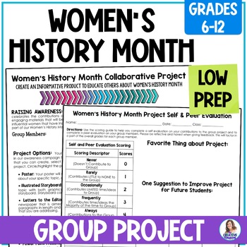 Preview of Women's History Month Collaborative Research Project