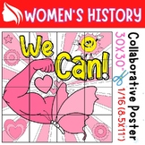 Women's History Month Collaborative coloring Poster | bull