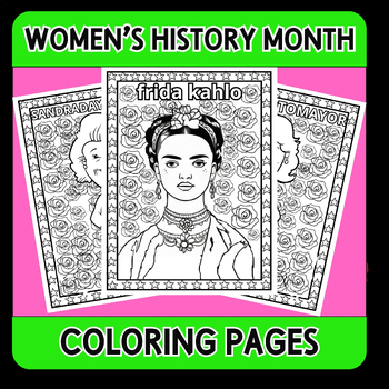 Preview of Women's History Month Coloring Pages