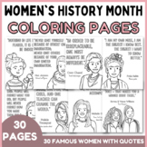 Women's History Month Coloring Pages Quotes - Internationa