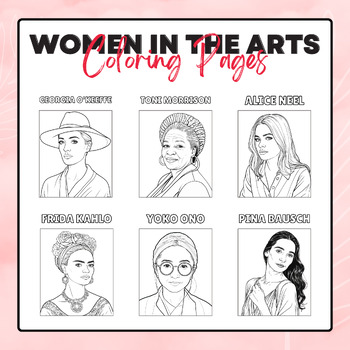 Women In The Arts Coloring Pages 