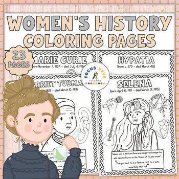 Preview of Women's History Month Coloring Pages | Womens History Month Coloring Sheets