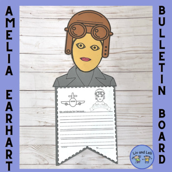 Preview of Women's History Month Craft- Amelia Earhart