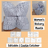 Women's History Month Craft Cooties Catcher Activities Gam