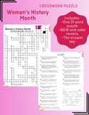 Women's History Month Crossword Puzzle