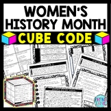Women's History Month Cube Stations - Reading Comprehensio
